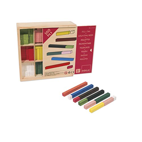 Goula - Regletas 10x10, Juego educativo preescolar matemático a partir de 3 años
