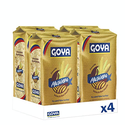 Goya Masarepa Amarilla . Molida Y Precocida - 4 Unidades X 1kg 4000 G, 1000 Gramo