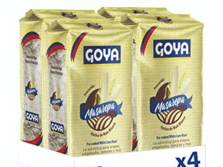 Goya Masarepa Blanca . Molida Y Precocida - 4 Unidades X 1kg 4000 G, 1000 Gramo