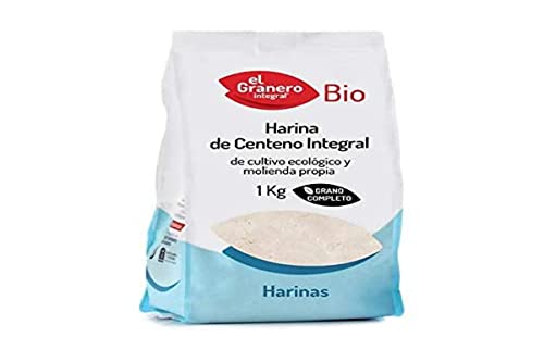 GRANERO HARINA DE Centeno Integral Bio, Negro, 1 kg (Paquete de 1)