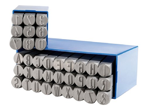 Gravurem 1708000 - Vencer a números y letras 0-9 y az, combinación de carácter altura de 8 mm, 0