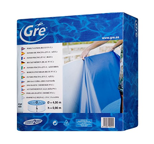 Gre FPR352 - Liner para Piscinas Redondas, Diámetro de 350 cm, Altura de 120 cm, Color Azul