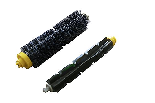Green Label Kit de Cepillos: Cepillo de Cerdas y Cepillo de Goma de Repuesto para iRobot Roomba de Las Series 600 y 700 (a Excepción de 645 y 655)