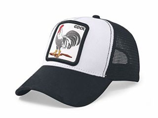 Greetuny Gorra Unisex Beisbol Animales Bordado Retro Casual Gorra Americana Camionero Moda Sombrero (Cock)