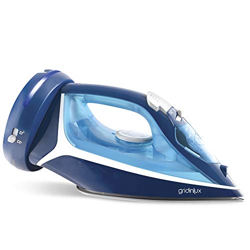 Gridinlux | Plancha Sin Cable Iron Lux 2600 | Base cerámica | Salida de Vapor 26 g/min | Golpe de Vapor 700 MG | Sistema de Seguridad | Sistema Anti-Goteo | Sistema Anti-Cal
