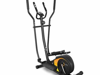 gridinlux. Trainer ELIPTIC 1500. Bicicleta Elíptica para casa Multifuncional. Doble Manillar Ergonómico, Pulsómetro, Pantalla LCD, Freno Magnético, Intensidad Regulable, 8 Niveles