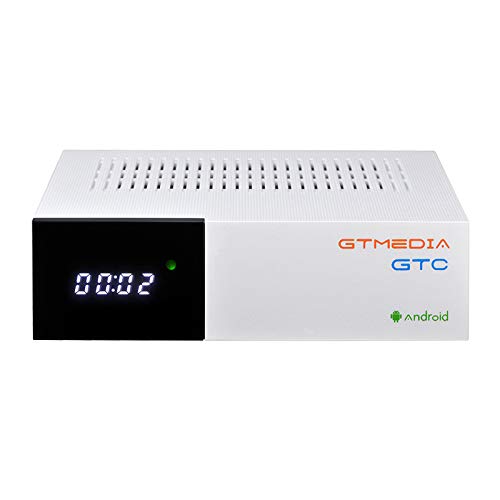 GT MEDIA GTC 4K Decodificador Satelite Receptor TDT Android 6.0 TV Box DVB-S/S2 DVB-T/T2/Cable 3D H.265 HEVC MPEG-2/4 WiFi 2.4Ghz BT 4.0 Smart TV Box Amlogic S905D 2GB RAM+16GB ROM