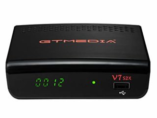 GT MEDIA V7S2X Decodificador Satelite HD con Antenna WiFi USB, DVB-S/S2/S2X, Full HD 1080p H.264, Soporte Multi-stream/T2MI USB PVR Receptor Satelite para 19.2E