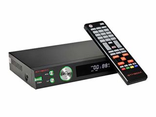 GTMedia V8 Turbo Full HD 1080p Decodificador Satelite Receptor de TV Satelital Digital, Soporte DVB-S/S2/S2X+T/T2/Cable/J.83B, 2.4G WiFi, Ethernet, T2MI, Tarjeta Lector, Youtube, USB