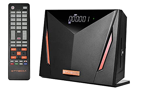 GTMEDIA V8 UHD 4K Decodificador Satelite, Receptor TDT de TV DVB-S / S2 / S2X + T / T2 / Cable, Soporte ATSC-C/ISDBT Ultra/H.265/ Main 10/ PVR Timeshift/Lector de Tarjetas Smart Card/SCART/Wi-Fi