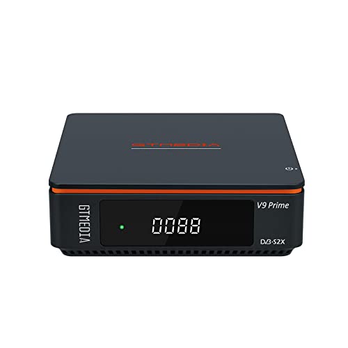 GTMEDIA V9 Prime Decodificador Satelite,DVB-S/S2/S2X 2.4G WiFi Incorporado Receptor Satelite Soporta PVR/T2-MI/Biss Auto CCCAM NO INCLUIDOS
