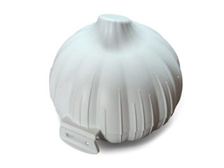 Guarda ajos y cebollas, guarda ajos nevera, guarda ajos libre de BPA, conservador ajos, guarda-ajos enroscable para nevera, risparmia l'aglio polipropileno muy resistente, lemon saver(guarda ajos)
