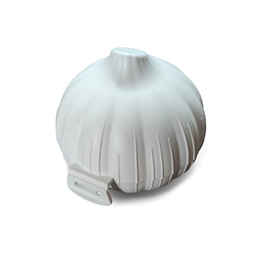 Guarda ajos y cebollas, guarda ajos nevera, guarda ajos libre de BPA, conservador ajos, guarda-ajos enroscable para nevera, risparmia l'aglio polipropileno muy resistente, lemon saver(guarda ajos)