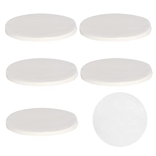 GWHOLE 500 Hojas Papel Antiadherente Horno Papel Redondo para Hamburguesas, Cheeseburgers, Albóndigas, Sartén, Barbacoa