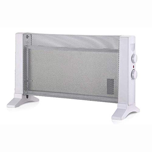 HAEGER MICA HEATER - Calefactor Radiador de Mica con 600W de potencia, 2 velocidades - termostato regulable, con configuraciones de calor de 300W o 600W, protección contra el sobrecalentamiento