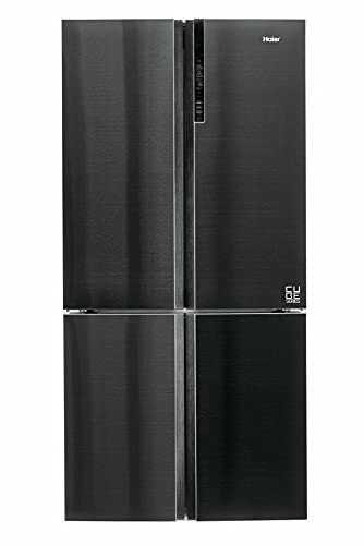 Haier Cube HTF-610DSN7 - Frigorífico 4 puertas, ABT Antibacterias, Zona flexible, Motor Inverter, Total No Frost, 628L, Negro, Clase F