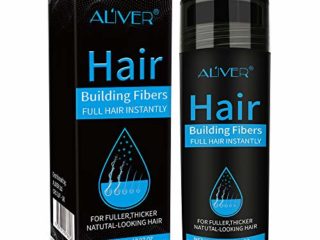 Hair Building Fibers Corrector de Pérdida de Capilares Fibra de Calidad Profesional Spray de Polvo para Adelgazar Cabello para Mujeres y Hombres Los Mejores Productos para Espesar el Cabello (Negro)