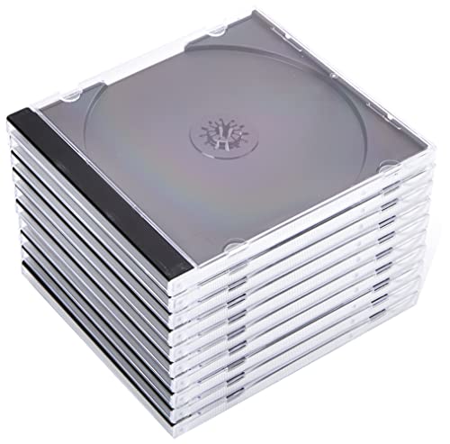 Hama 44746 - Carcasa Para Cd 10 Unidades, Transparente