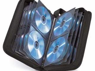 Hama - Estuche porta CD para 120 CD/DVD/Blu-rays, portafolios para guardar CD, negro
