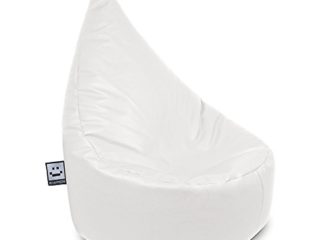 HAPPERS Puff Butaca Polipiel Interior Blanco Infantil