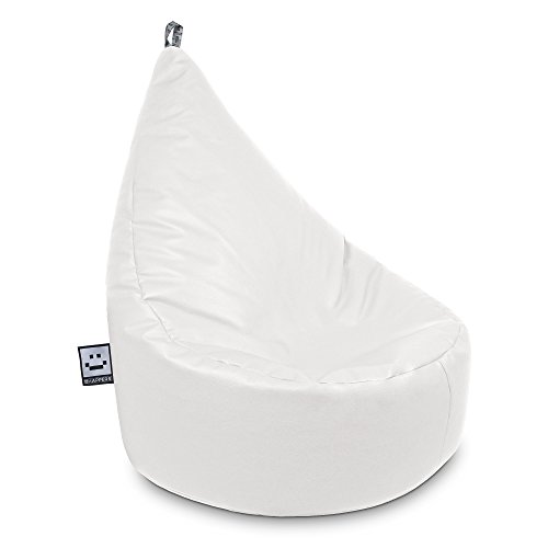 HAPPERS Puff Butaca Polipiel Interior Blanco Infantil