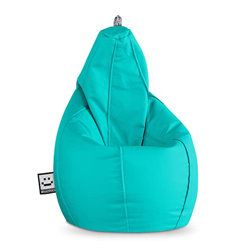 HAPPERS Puff Pera Polipiel Interior Turquesa XL