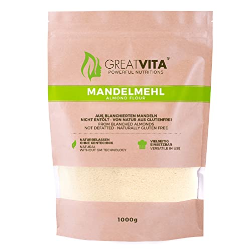 Harina de almendras MeaVita, natural, blanqueada, 1 paquete (1 x 1000g) en bolsa