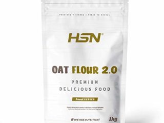 Harina de Avena de Sabores de HSN | Natural 1Kg = 20 Tomas | Instant Oatmeal | Ideal para Batidos, Tortitas de Avena y Claras | Sin Azúcares añadidos