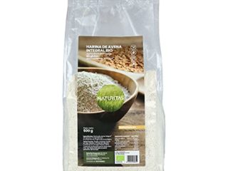 Harina de Avena integral 500 g Bio Naturitas | Sin gluten | Fuente de fibra