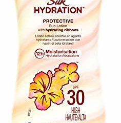 Hawaiian Tropic Silk Hydration Protective - Loción Solar Protectora con Cintas de Seda Hidratantes y Resistente al Agua, Protección Alta, SPF 30 - Formato: 180 ml