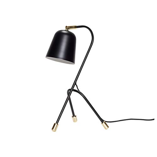 HÜBSCH - Lampe de bureau trepied metal noir design scandinave hubsch