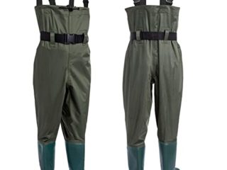 HBselect Vadeadores de Pesca con Botas Impermeables para Hombres Mujer, Waders Pantalones Duraderos y Transpirables para Pescar, Caza, Lavado, Agricultura