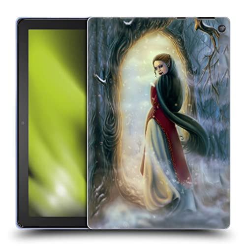 Head Case Designs Licenciado Oficialmente Tiffany Tito Toland-Scott Mujer elfa en el Bosque nevado Arte navideño Caso de Gel Suave Compatible con Amazon Fire HD 10 (2021)