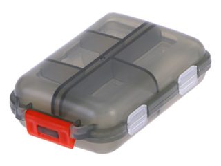 Healifty Pastillero portátil de viaje tableta de medicina píldora vitamina organizador caja para bolso o bolsillo con 10 compartimentos (Gris)