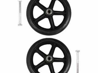 HEALLILY 2 Ruedas para Silla de Ruedas- Ruedas Delanteras para Silla de Ruedas- Rodamiento de 7 Pulgadas Antideslizante ()