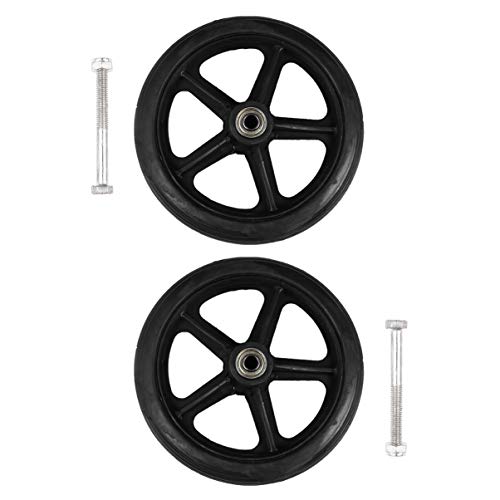 HEALLILY 2 Ruedas para Silla de Ruedas- Ruedas Delanteras para Silla de Ruedas- Rodamiento de 7 Pulgadas Antideslizante ()