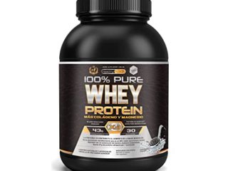Healthy Fusion Whey Protein | Proteina whey pura con colágeno + magnesio | Mejora tus entrenamientos | Protege y aumenta la masa muscular | 1000g de proteína (Galletas)