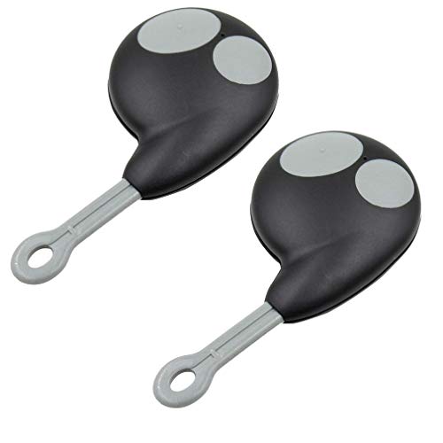 Heart Horse Carcasa para mando a distancia compatible con alarma de coche Cobra 7777 GRAY-BLA -2 botones (2 unidades)