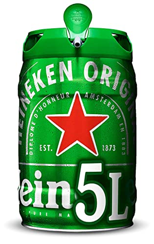 Heineken Cerveza Lager Barril Pack, 2 x 5L