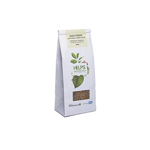 HELPS INFUSIONES - Infusión De Anís Verde A Granel. Te De Anís Digestivo Y Alivio De Gases. Bolsa A Granel De 100 Gramos.