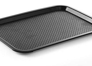 HENDI Bandejas para comida rápida (mediana) - Negro - 305x415x(H)20 mm