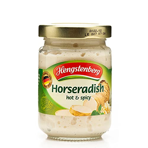 Hengstenberg - Salsa de Rábano Rallado - Ideal para los Amantes del Picante - 145 Gramos