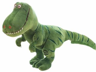 Herbests Juguete Peluche de Dinosaurio - Simulación Grande Dinosaurio Peluche de Peluche Muñeca Suave y Lindo Animal de Peluche de Tiranosaurio, Regalo para Niños, Verde