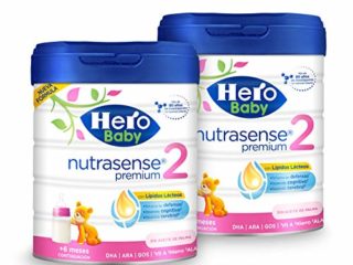 Hero Baby Leche Premium 2 -Para niños de hasta 12 meses - Pack de 2 x 800 gr