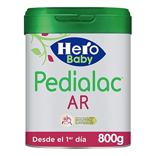 Hero Baby Pedialac AR, Leche Inicio Anti Regurgitación en polvo, fórmula destinada a la alimentación de lactantes con regurgitación y otros trastornos digestivos leves desde el primer día, 800g