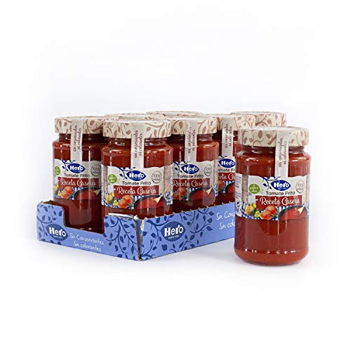 Hero Tomate Frito Receta Casera - Sin Conservantes ni Colorantes - Pack de 8 x 370 g