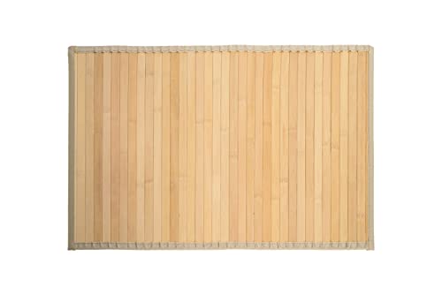 HERSIG - Alfombra de Bambu Natural | Alfombra Rectangular - 140 x 200 cm