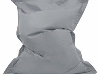 Hi-BagZ - Puff gigante tipo tumbona para exteriores (4 posiciones, impermeable) Gris