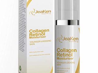 HIDRATANTE DE CREMAS CON RETINOL - Potente Botella de 50 ml Crema Facial Sin Parabenos Con Acido Retinoico Puro - Contiene Ácido Hialurónico y Una Gama de Poderosos Ingredientes Antiedad Naturales