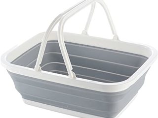 Hileyu Fregaderos Plegables Cestas de Picnic para Acampar Cesto de lavandería Plegable Cubos de Hielo Plegables Cuenco de Lavado Plegable con Asas para Lavar los Platos Senderismo Lavandería en casa